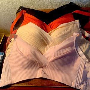 SOLD.  Lingerie style, wireless push-up bras. NWOT